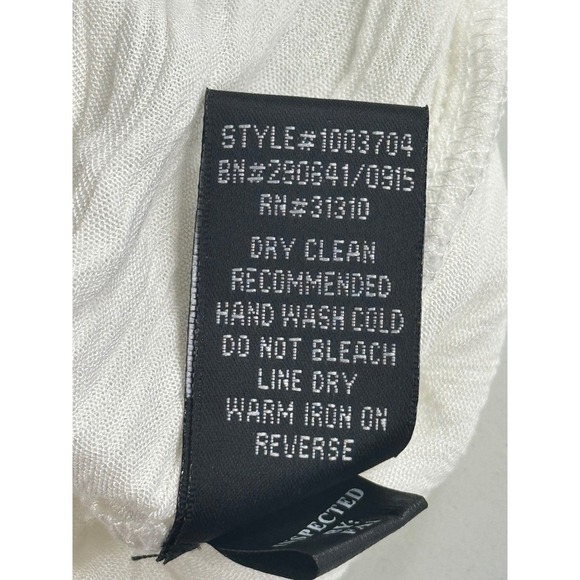 A. Byer White Crochet Trim Off Shoulder 3/4 Sleeve Blouse Top‎ Size L - Picture 7 of 9